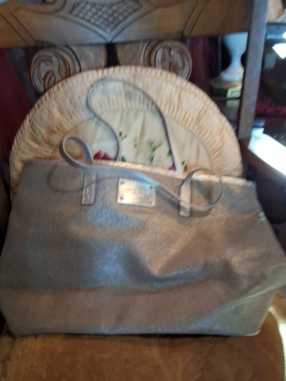 Michael Kors Metallic Silver Tote
